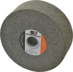 Standard Abrasives - 6" Diam, 1" Center Hole, Fine Grade, Silicon Carbide Deburring Wheel - A1 Tooling