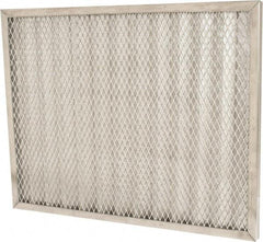 Made in USA - 16" Noml Height x 20" Noml Width x 1" Noml Depth, 71% Capture Efficiency, Permanent Air Filter - MERV 7, Aluminum Cloth & Mesh, Integrated Aluminum Frame, 300 Max FPM, 640 CFM, For Any Unit - A1 Tooling