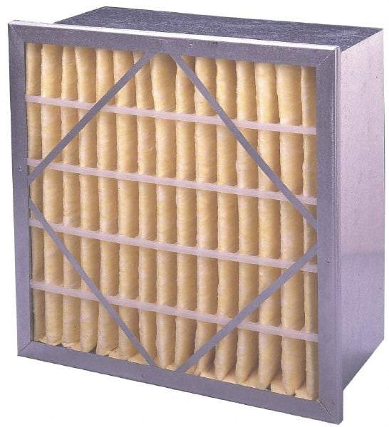 PrecisionAire - 20" Noml Height x 20" Noml Width x 12" Noml Depth, 65% Capture Efficiency, Rigid Box Air Filter - MERV 11, Synthetic Polypropylene, Integrated Corrosion-Resistant Steel Frame, 1,400 CFM - A1 Tooling