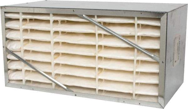 Value Collection - 12" Noml Height x 24" Noml Width x 12" Noml Depth, 65% Capture Efficiency, Rigid Box Air Filter - MERV 11, Synthetic Polypropylene, Integrated Corrosion-Resistant Steel Frame, 1,000 CFM - A1 Tooling