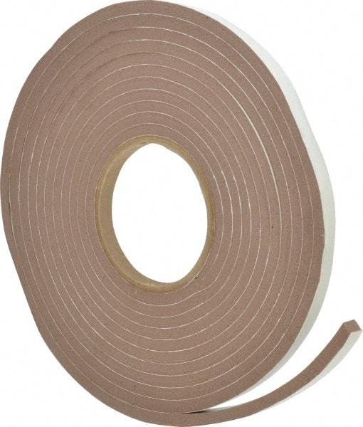 Frost King - 17' Long x 3/8" Wide, Open Cell Polyurethane Foam Tape Weatherstripping - Polyurethane, Brown Finish - A1 Tooling