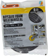 Frost King - 10' Long x 3/8" Wide, High Density Foam Tape Weatherstripping - Rubber Foam - A1 Tooling