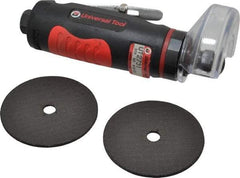 Universal Tool - 2-7/8" Wheel Diam, 22,000 RPM, Pneumatic Cutoff & Cutoff-Grinder Tool - Straight Handle - A1 Tooling