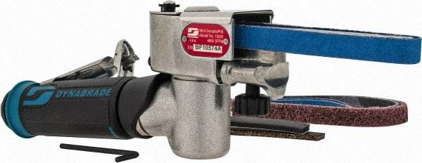 Dynabrade - 1/8 to 1/2 x 12 Inch, 25,000 RPM Air Belt Sander - 0.4 Hp, 1/4 NPT Inlet, 20 CFM Air Consumption, 4,890 FPM Speed - A1 Tooling