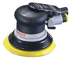 Dynabrade - 12,000 OPM, 18 CFM Air Consumption, Palm Air Orbital Sander - Round Pad, 1/4 NPT Inlet - A1 Tooling