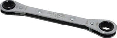 Lang - 1/2" x 9/16" 12 Point Ratcheting Box Wrench - Double End, 6-7/8" OAL, Steel - A1 Tooling