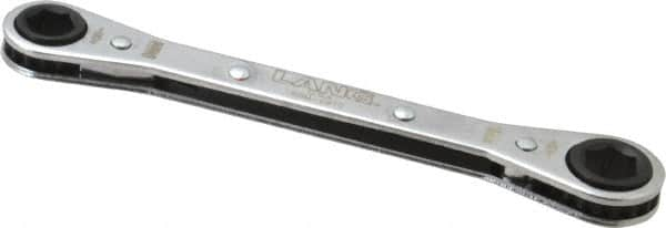 Lang - 9mm x 10mm 6 Point Ratcheting Box Wrench - Double End, 5-1/2" OAL, Steel - A1 Tooling