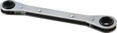 Lang - 12mm x 14mm 6 Point Ratcheting Box Wrench - Double End, 6-7/8" OAL, Steel - A1 Tooling