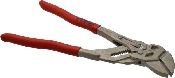 Knipex - 10" OAL, Pipe Wrench Tongue & Groove Pliers - Smooth Smooth Jaws, Standard Head - A1 Tooling