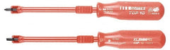 Witte - 3/16" Blade Width, 9-7/8" OAL, Screwholding Slotted Screwdriver - Exact Industrial Supply