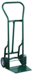 Shovel Nose Freight, Dock and Warehouse 900 lb Capacity Hand Truck - 1-1/4" Tubular steel frame robotically welded - 1/4" High strength tapered steel base plate -- 8" Solid Rubber wheels - A1 Tooling