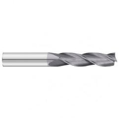 1/2 Dia. x 6 Overall Length 3-Flute Square End Solid Carbide SE End Mill-Round Shank-Center Cut-TiAlN - A1 Tooling