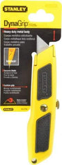 Stanley - Retractable Utility Knife - Plastic with Rubber Grip Handle, 3 Blades Included - A1 Tooling