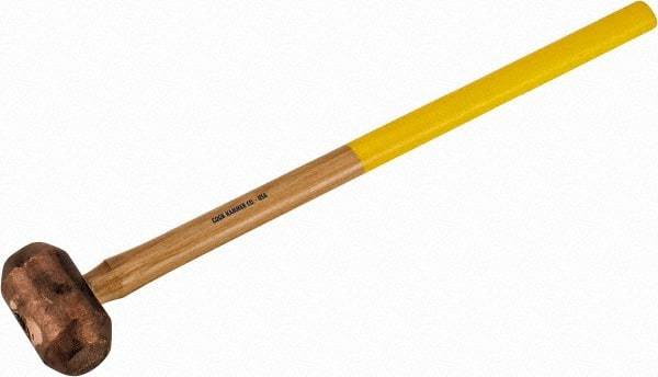 Cook Hammer - 10 Lb Head Nonsparking Mallet - 31" OAL, Wood Handle - A1 Tooling