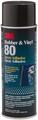 3M - 19 oz Aerosol Yellow Spray Adhesive - High Tack, 300°F Heat Resistance, 28 Sq Ft Coverage, High Strength Bond, 30 min Max Bonding Time, Flammable, Series Rubber & Vinyl 80 - A1 Tooling