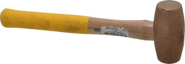 Cook Hammer - 3 Lb Head Nonsparking Mallet - 16" OAL, Wood Handle - A1 Tooling