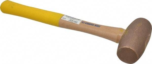 Cook Hammer - 5 Lb Head Nonsparking Mallet - 16" OAL, Wood Handle - A1 Tooling