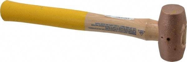 Cook Hammer - 1-1/2 Lb Head Nonsparking Mallet - 13" OAL, Wood Handle - A1 Tooling