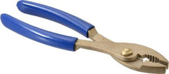 Ampco - 8" OAL, Combination Slip Joint Pliers - Standard Jaw, Standard Head, Nonsparking - A1 Tooling