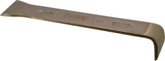 Ampco - Stiff Bronze 1-Edge Scraper - 2" Blade Width x 2" Blade Length, 12" Long Aluminum Handle - A1 Tooling