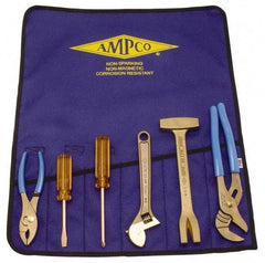 Ampco - 6 Piece Nonsparking Tool Set - Comes in Tool Roll - A1 Tooling