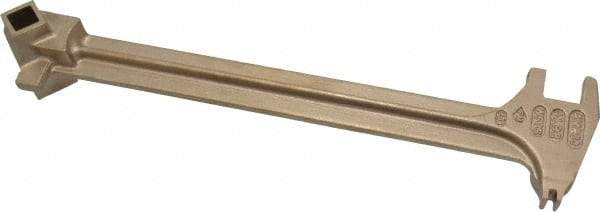 Ampco - 15" Long Aluminum Bronze Drum Plug Wrench - For Use with 22 Different Bungs, Nonsparking - A1 Tooling