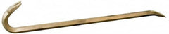 Ampco - 36" OAL Nonsparking Wrecking Bar - 1-11/16" Wide, Aluminum Bronze - A1 Tooling