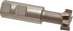 Keo - 1-1/4" Cut Diam, 31/64" Cut Width, 21/32" Neck Diam, 1" Shank Diam, 3-15/16" OAL, High Speed Steel T-Slot Cutter - Uncoated, 5/8" Bolt, Staggered Teeth, 8 Teeth, Weldon Flat - A1 Tooling