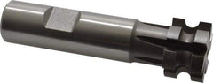 Keo - 1/8" Radius, 1/4" Circle Diam, 1" Cutter Diam, 5/8" Cutting Width, Shank Connection, Concave Radius Cutter - 3/4" Shank Diam, 3-1/2" OAL, High Speed Steel, Uncoated, 6 Teeth, Weldon Flat - A1 Tooling