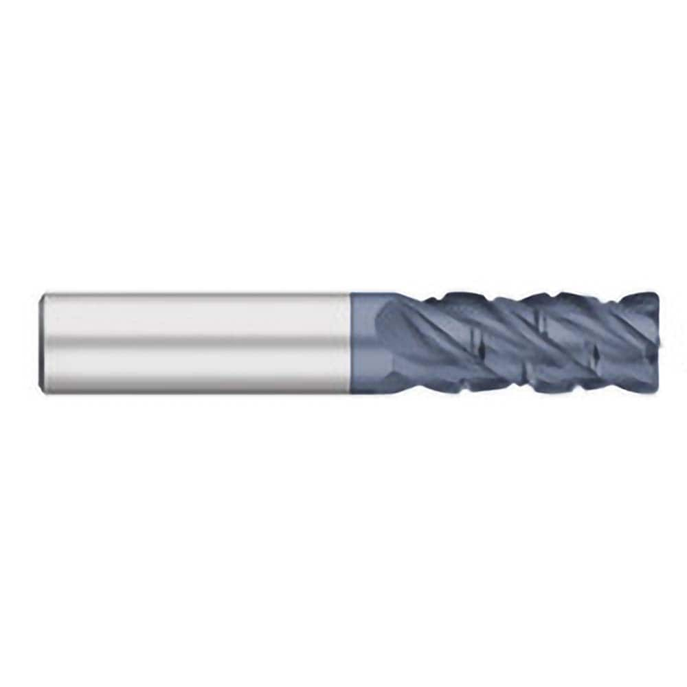 Roughing & Finishing End Mills; Mill Diameter (Decimal Inch): 0.7500; Mill Diameter (Inch): 3/4; End Type: Corner Radius; Corner Radius (Decimal Inch): 0.0400; Number of Flutes: 4; Material: Solid Carbide; Finish/Coating: AlTiN; Length of Cut (Decimal Inc