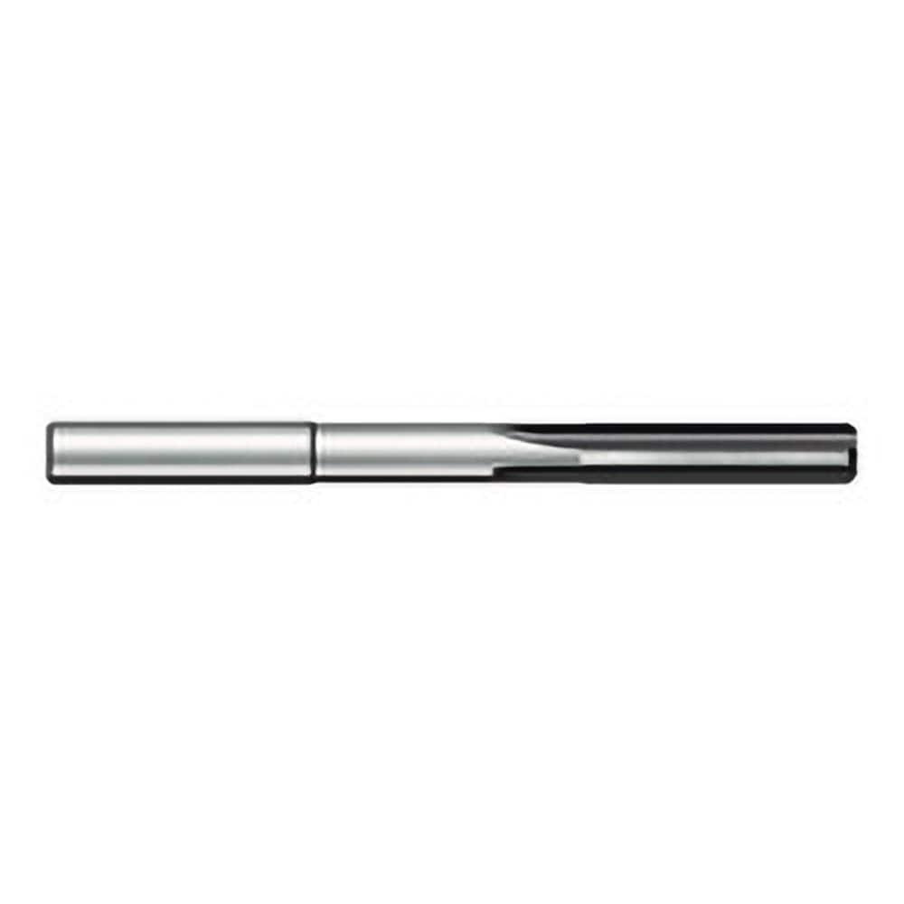 Chucking Reamer: 0.214″ Dia, 3″ OAL, 1″ Flute Length, Straight Shank, Solid Carbide 4 Flute