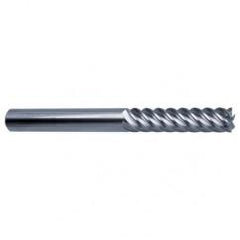 6mm Dia. - 75mm OAL - 45° Helix Bright Carbide End Mill - 6 FL - A1 Tooling