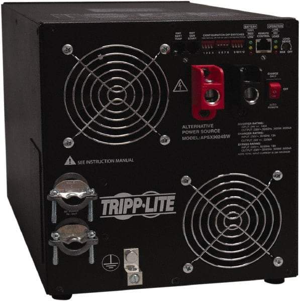 Tripp-Lite - Hardwire Connection, 24 VDC Input, 230 Output, 6,000 Peak Wattage, Surface Mount Power Inverter - 8.9" Wide x 10.08" Deep x 10-2/25" High, 3,000 Watt Continuous Output Power, Fan Cooled - A1 Tooling