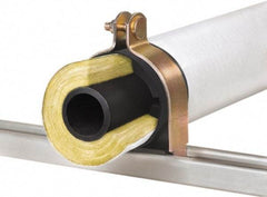 Klo-Shure - 3/4" Pipe, Zinc Plated Steel Strut Mount Insulation Coupling - Trivalent Zinc & Yellow - A1 Tooling