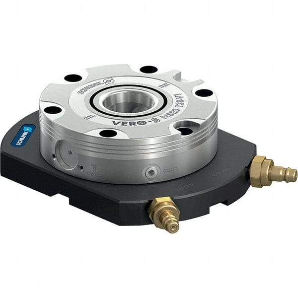 Schunk - NSL Manual CNC Quick Change Clamping Module - 1 Module Center, Top Mount, 7,500 kN Retention Force, 6 bar (87 Lb/Sq In) Unlocking Pressure, 0.005mm Repeatability - A1 Tooling