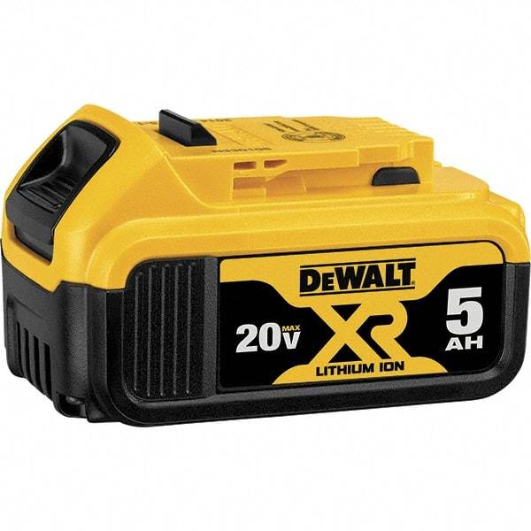 DeWALT - 20 Volt Lithium-Ion Power Tool Battery - 5 Ahr Capacity, 1-1/2 hr Charge Time, Series MAX - A1 Tooling