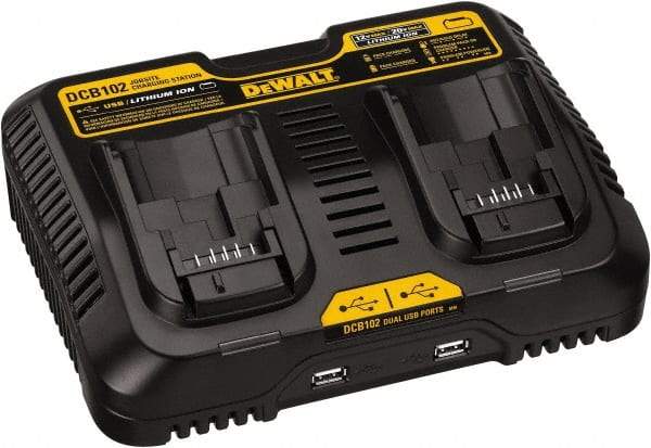 DeWALT - 12 & 20 Volt, 2 Battery Lithium-Ion Power Tool Charger - 1 hr & 30 min to Charge, 12/20 Volt Max Batteries Power Source, Batteries Included - A1 Tooling