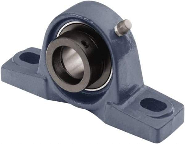 Tritan - 3/4" ID, 5" OAL x 2.4409" OAH Pillow Block - 1,490 Lb Static Cap, 2,880 Lb Dyn Cap, 3.74" Btw Mnt Hole Ctrs, 1-5/16" Base-to-Ctr Ht, Cast Iron/Steel - A1 Tooling