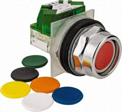 Schneider Electric - 30mm Mount Hole, Recessed, Pushbutton Switch with Contact Block - Octagon, Multicolor Pushbutton, Momentary (MO) - A1 Tooling