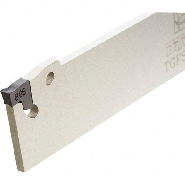 Iscar - 1-1/8" Blade Height, 3.4mm Blade Width, 150mm OAL, Neutral Cut, Single End Indexable Cut-Off Blade - TGFS Blade, Tang-Grip Series - A1 Tooling