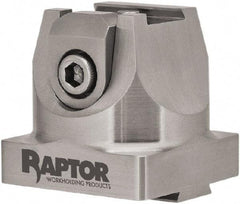 Raptor Workholding - 3/4" Jaw Width, 2" High x 2.07" Long x 2.07" Wide Dovetail Vise - For Use with 4 & 5 Axis Workholding Systems - A1 Tooling