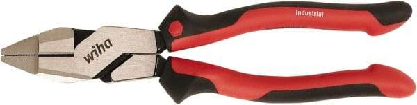 Wiha - 9-1/2" OAL, Side Cutting Linesman's Pliers - Soft Grip Handles - A1 Tooling