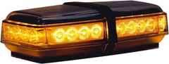 Buyers Products - Variable Flash Rate, Magnetic or Permanent Mount Emergency LED Lightbar Assembly - Powered by DC, Amber - A1 Tooling