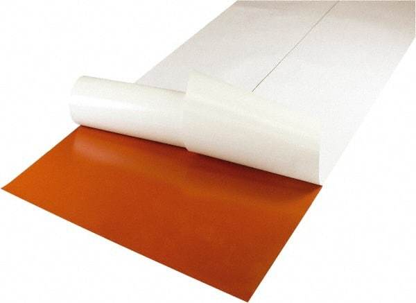 Value Collection - 36" Long, 12" Wide, 3/16" Thick, Silicone Rubber Foam Sheet - 35 to 45 Durometer, Red, -60 to 400°F, 550 psi Tensile Strength, Adhesive Backing - A1 Tooling