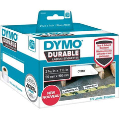 Dymo - Labels, Ribbons & Tapes Type: Large Shelving Labels Color: White - A1 Tooling