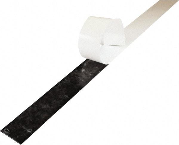 Value Collection - 1/2" Thick x 2" Wide x 36" Long, Adhesive Backed Buna-N Rubber Strip - Stock Length, 60 Shore A Durometer, 1,500 psi Tensile Strength, -40 to 225°F, Black - A1 Tooling