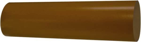 TriStar - 2' Long, 1-1/2" Diam, Plastic Plastic Rod - + 1/4 - 0.0" Length Tolerance, +0.030/-0.000" Diam Tolerance, 60D Hardness, Dull Gold - A1 Tooling