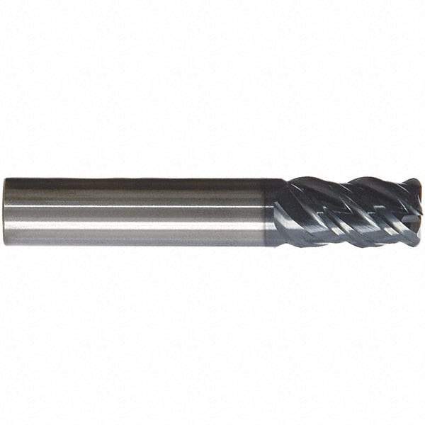 SGS - 20mm, 4 Flute, Single End, Solid Carbide, 0.0394" Corner Radius End Mill - 92mm OAL, 41° Helix, 20mm LOC, Right Hand Cut - A1 Tooling