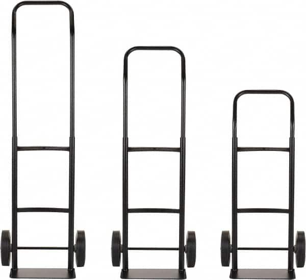 Harper Trucks - 600 Lb Capacity 40" OAH Convertible Hand Truck - 14 x 7" Base Plate, Continuous Handle, Steel, Solid Rubber Swivel Wheels - A1 Tooling