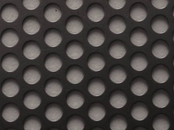 Value Collection - 36 x 40 x 0.06" Perforated Carbon Steel Sheet - 1/2" Staggered Round Holes, 11/16" Hole Spacing - A1 Tooling